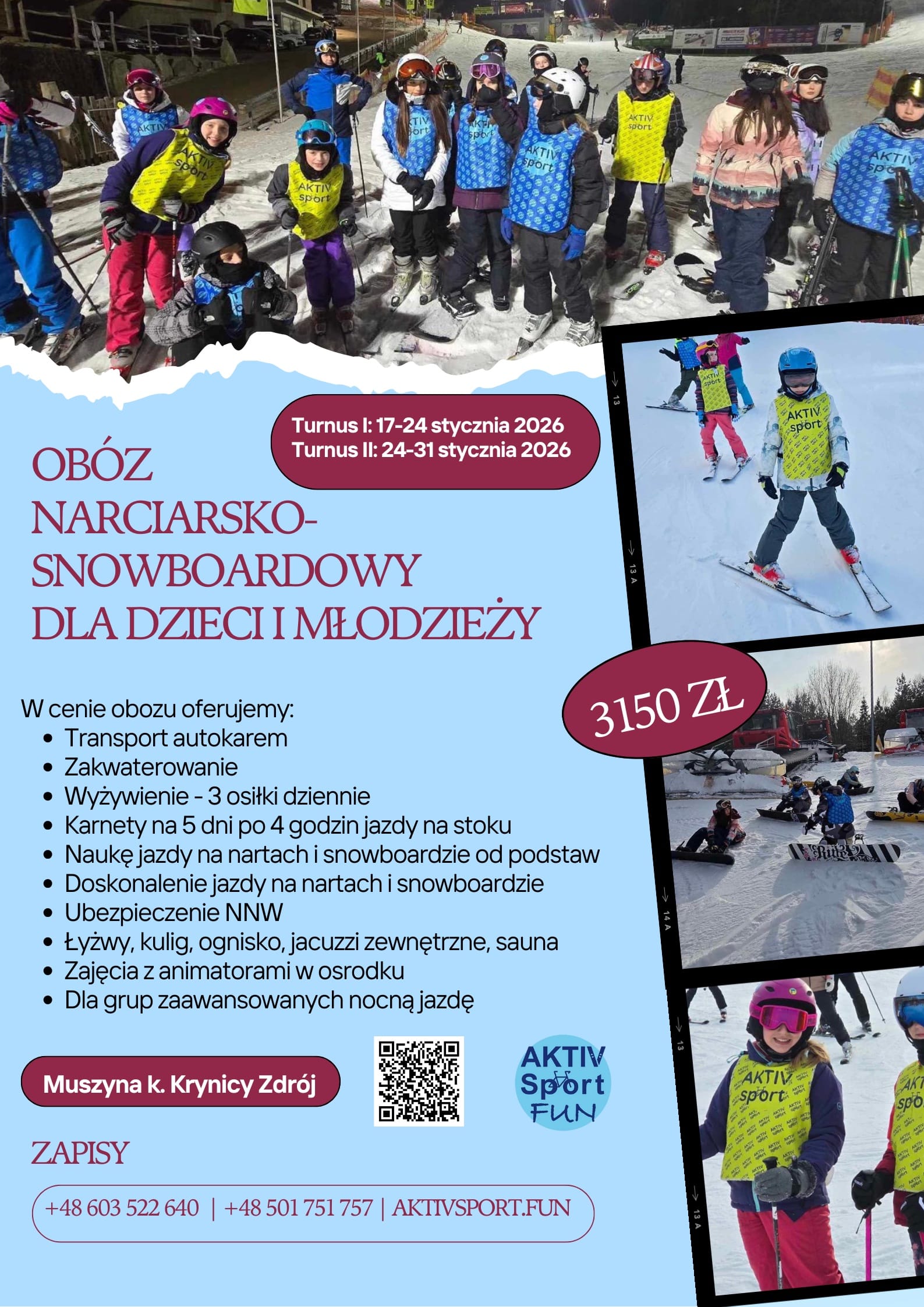 Obozy Zima 2025-26 | Aktiv Sport Fun